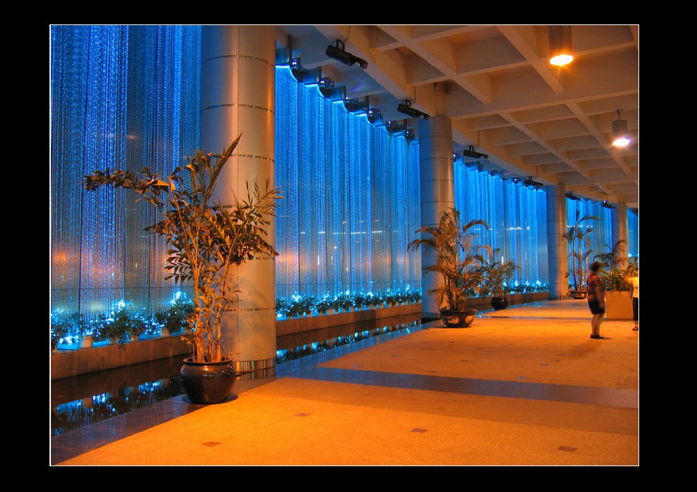 服务大厅数码水帘