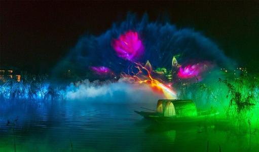 仙境飘飘激光水幕